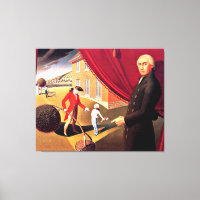 Parson Weems Fabel, schöne Kunst von Grant Wood