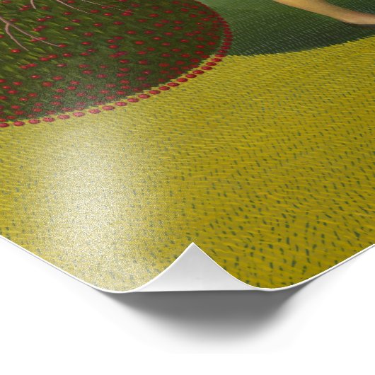 Parson Weems' Fabel von Grant Wood Fotodruck (Ecke)