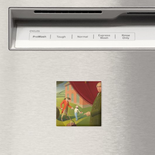 Parson Weems' Fable, 1939 von Grant Wood Magnet (In Situ (Geschirrspüler))