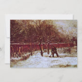 Parsonage Garden in Nuenen von Vincent van Gogh (Vorderseite)