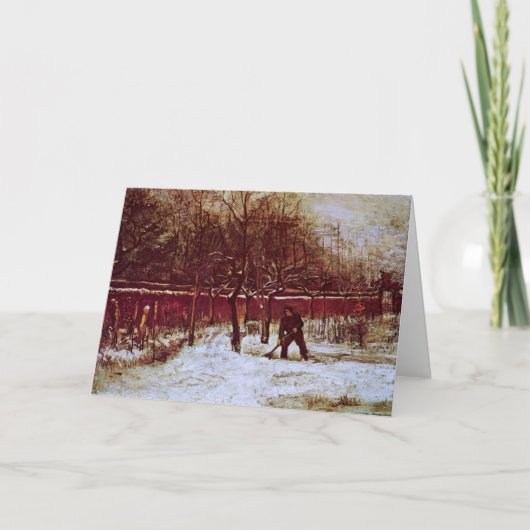 Parsonage Garden in Nuenen von Vincent van Gogh Karte (Vorderseite)