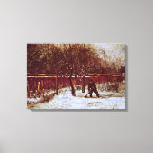 Parsonage Garden in Nuenen von Vincent van Gogh Leinwanddruck (Vorderseite)