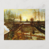Parsonage Garden in Snow (F67) Van Gogh Fine Art Postkarte (Vorderseite)