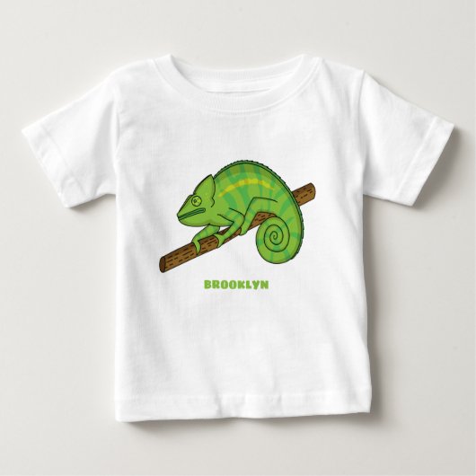 Parsons Chamäleon-Illustration Baby T-shirt (Vorderseite)