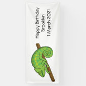 Parsons Chamäleon-Illustration Banner (Vertikal)