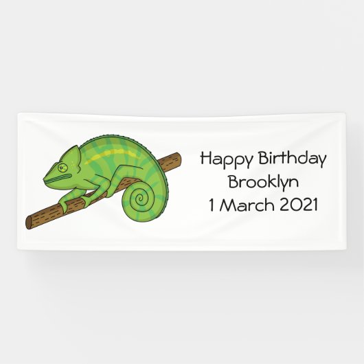 Parsons Chamäleon-Illustration Banner (Horizontal)