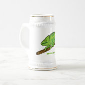 Parsons Chamäleon-Illustration Bierglas (Vorderseite Links)