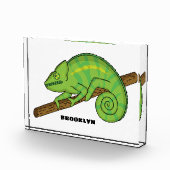 Parsons Chamäleon-Illustration Fotoblock (Rechts)