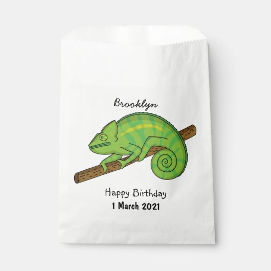 Parsons Chamäleon-Illustration Geschenktütchen (Vorderseite)