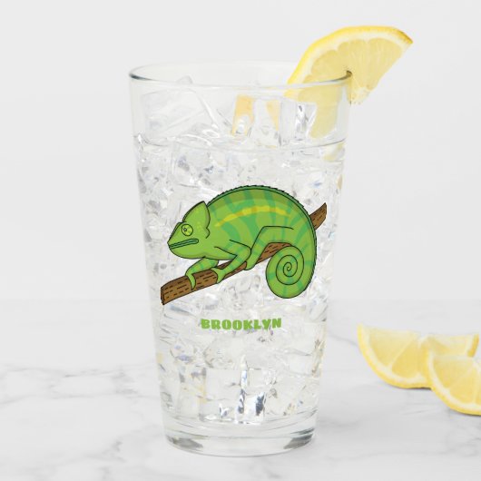Parsons Chamäleon-Illustration Glas (Rückseite Ice)