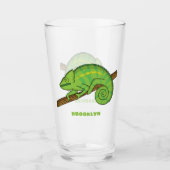 Parsons Chamäleon-Illustration Glas (Vorderseite)