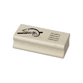 Parsons Chamäleon-Illustration Gummistempel (Stempel)