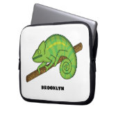 Parsons Chamäleon-Illustration Laptopschutzhülle (Vorderseite Links)