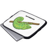 Parsons Chamäleon-Illustration Laptopschutzhülle (Vorne Knopf)