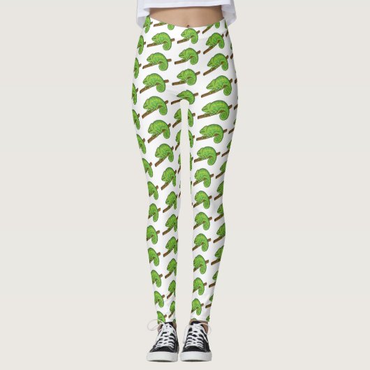 Parsons Chamäleon-Illustration Leggings (Vorderseite)