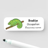 Parsons Chamäleon-Illustration Namensschild (Beispiel)