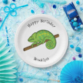 Parsons Chamäleon-Illustration Pappteller (Party)