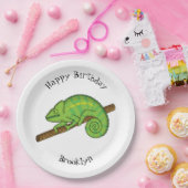 Parsons Chamäleon-Illustration Pappteller (Party)