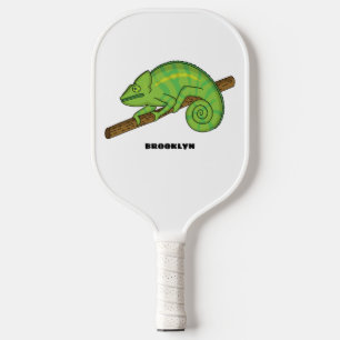 Parsons Chamäleon-Illustration Pickleball Schläger