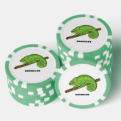 Parsons Chamäleon-Illustration Pokerchips (Stapel)