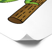 Parsons Chamäleon-Illustration Poster (Ecke)