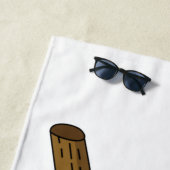 Parsons Chamäleon-Illustration Strandtuch (Beispiel)