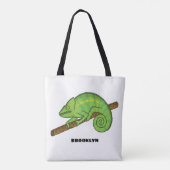 Parsons Chamäleon-Illustration Tasche (Rückseite)