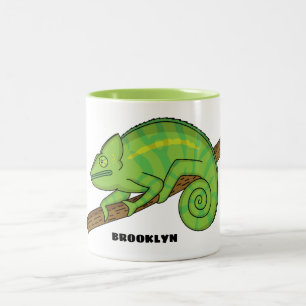 Parsons Chamäleon-Illustration Zweifarbige Tasse