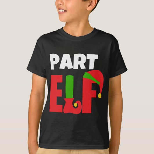 Part Elf Funny Weihnachtsgeschenk T-Shirt (Vorderseite)