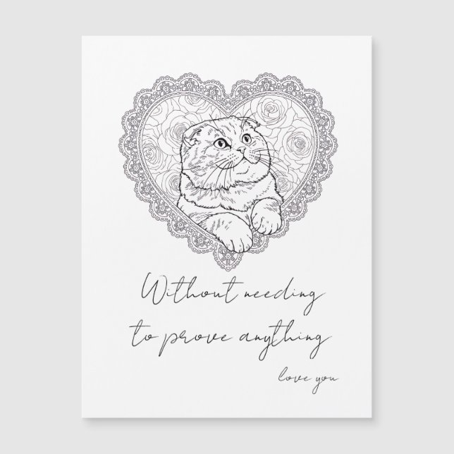 Part of the Line Art Ritual Collection Magnetkarte (Vorderseite)