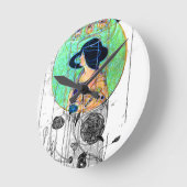 Part Seen - Part Imaging by Charles R. Mackintosh Runde Wanduhr (Winkel)