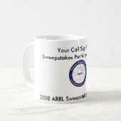 Partcipation Preis - 2008 ARRL Lotterien Kaffeetasse (Vorderseite Links)
