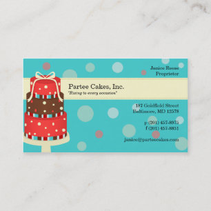 Partee backt Bäckerei-Visitenkarte zusammen Visitenkarte