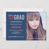 Partei der Blauen, Roten und Grauen Graduierung Einladung (Vorderseite)
