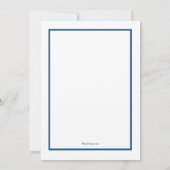 Partei der Polizeiakademie für Thin Blue Line Einladung (Rückseite)