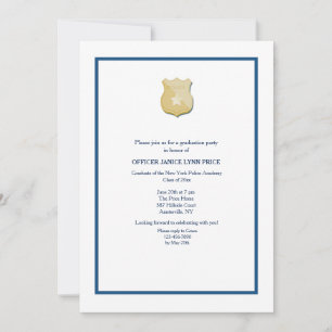 Partei der Polizeiakademie für Thin Blue Line Einladung