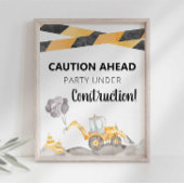 Partei, die unter Bauherrschaft steht Poster