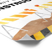 Partei, die unter Bauherrschaft steht Poster (Ecke)