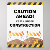 Partei, die unter Bauherrschaft steht Poster (Vorne)