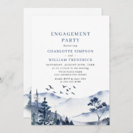 PARTEI "Elegange Mountains Forest ENGAGEMENT" Einladung