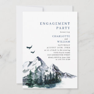 PARTEI "Elegange Mountains Forest ENGAGEMENT" Einladung