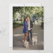 Partei für Braut und Groom-Engagement Einladung (Rückseite)