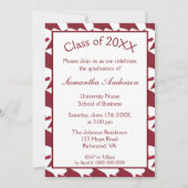 Partei für Burgund und Weiße Graduierung Einladung (Vorderseite)