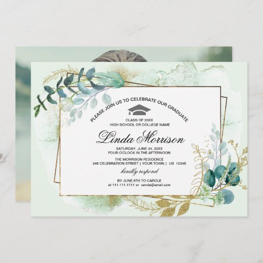 Partei für das benutzerdefinierte Jahr und das Fot Einladung (Vorne/Hinten)