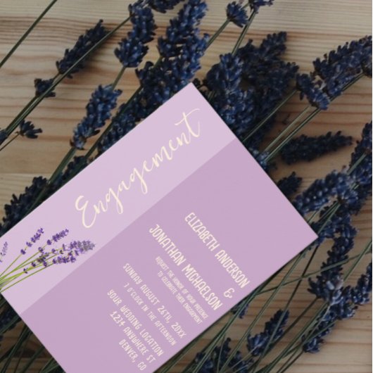 Partei für das Engagement der Lavendel-Liebe Einladung