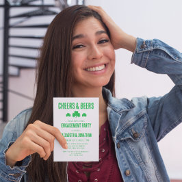 Partei für das Engagement von Chefs und Bieren Einladung