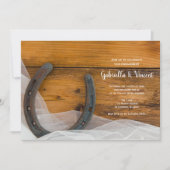 Partei für das Engagement von Hufeisen und Schleie Einladung (Vorderseite)