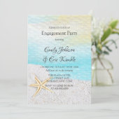 Partei für das Engagement von Sand und Sand am Str Einladung (Stehend Vorderseite)