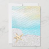 Partei für das Engagement von Sand und Sand am Str Einladung (Rückseite)