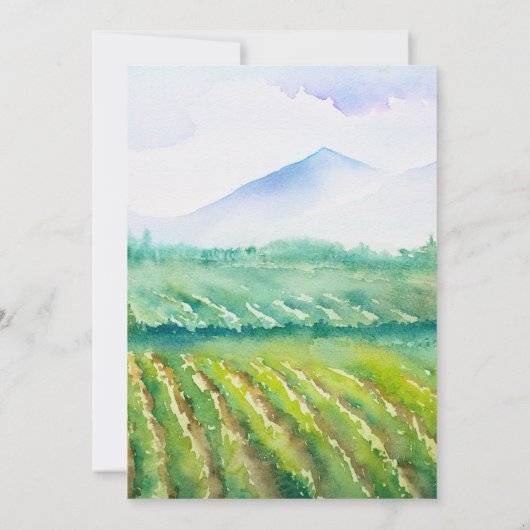 Partei für das Engagement von Wein und Käse Einladung (Rückseite)